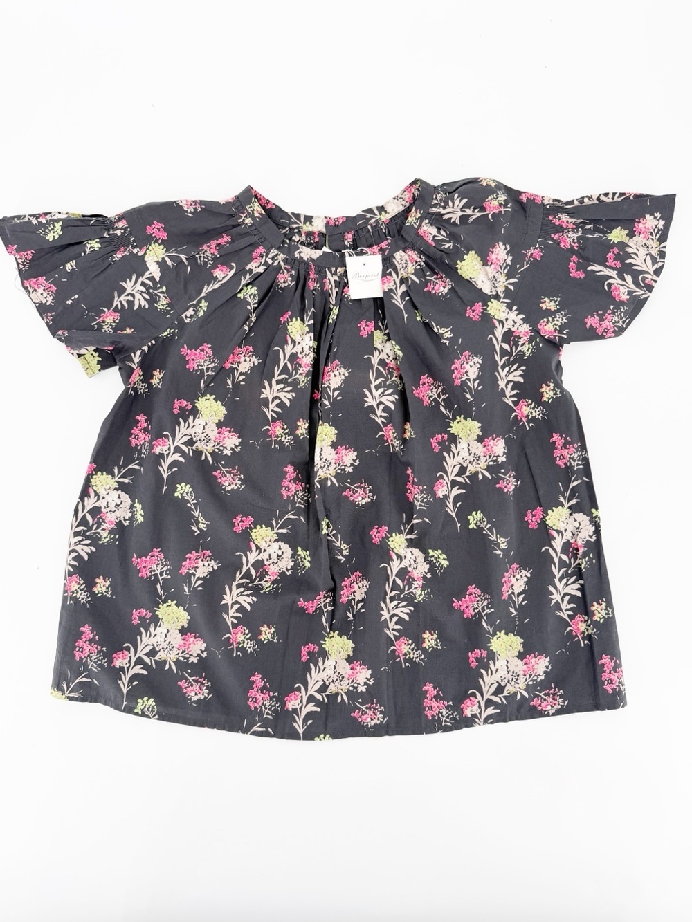 NWT Bonpoint Girls Floral Top Blouse Size 8